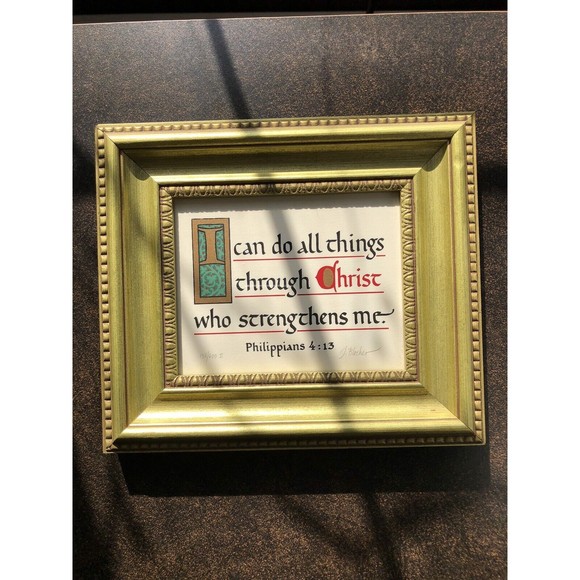 Jonathan Blocher Signed/Numbd Serigraph "Philippians 4:13" Limited Edition Print - Picture 1 of 8